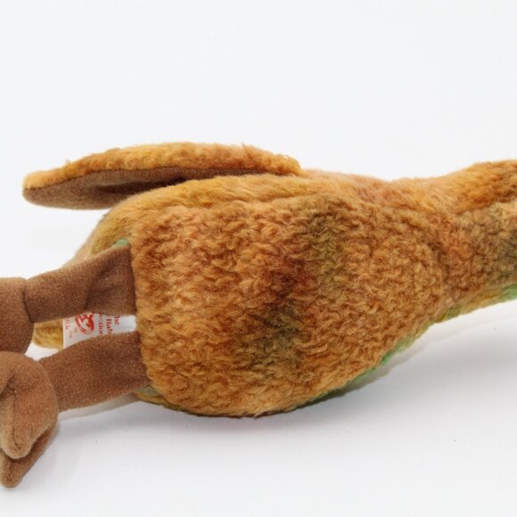 Original Ty Beanie Baby Beak the Kiwi Bird New with Tags Error on Tag Retired - Picture 6 of 8